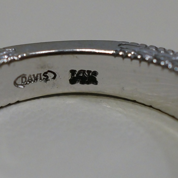 14KW Gold Genuine Diamond Engagement Ring - Picture 6 of 8